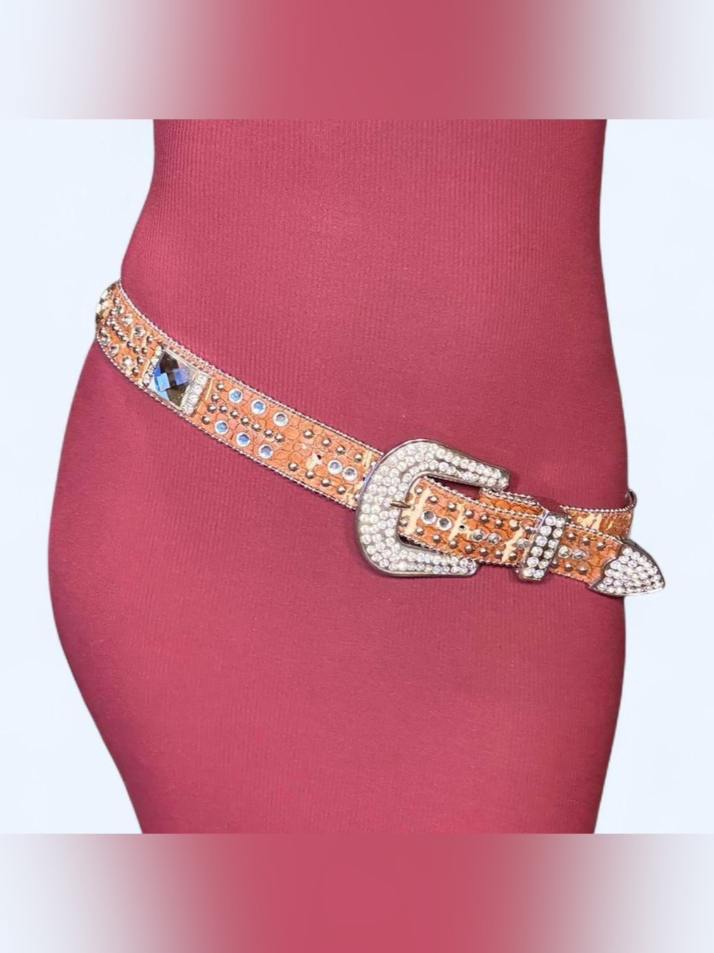 Y2K Grunge Western Rhinestone Belt!